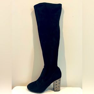 Carlos Santana over the knee boots